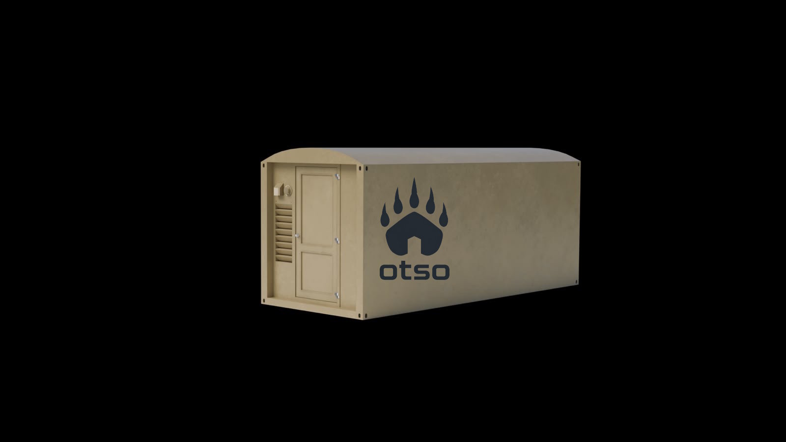 Otso shelter, sand color, closed